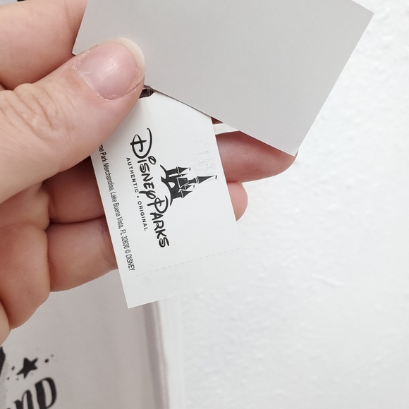 NWT Disney Store Park Ringer Style "Happy Place" Mickey Mouse Graphic Tee Shirt - Picture 9 of 10